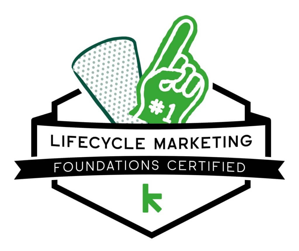 We’ve got Lifecycle Marketing Badge!